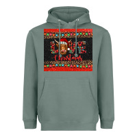 Sage love christmas highland cow and turquoise gemstone Heavyweight Hoodie - Jasminsmagicworld