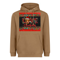 Toasted Coconut love christmas highland cow and turquoise gemstone Heavyweight Hoodie - Jasminsmagicworld