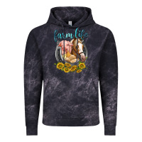 Cloud Black chicken pig horse farm life Vintage Hoodie - texasbilliewilder