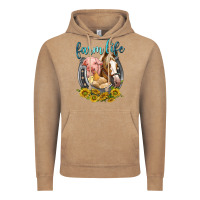 Vintage Coffee chicken pig horse farm life Vintage Hoodie - texasbilliewilder