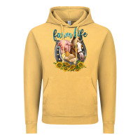 Vintage Mustard chicken pig horse farm life Vintage Hoodie - texasbilliewilder