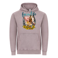 Vintage Zinc chicken pig horse farm life Vintage Hoodie - texasbilliewilder