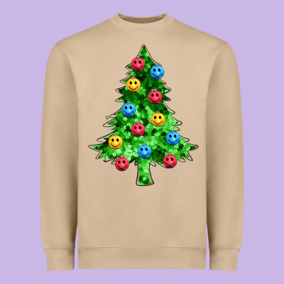 Heavyweight Sweatshirt sequin's christmas tree