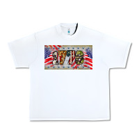 White 1776 4th of july license plate Urban Heavy Tee - BarkalooDesign