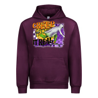 Mauve Wine creep it real Urban Hoodie - BarkalooDesign