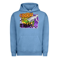 Pigment Pebble Blue creep it real Urban Hoodie - BarkalooDesign