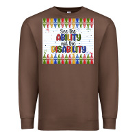 Chestnut see the ability not the disability Premium Sweatshirt - MaliasSmallBusiness