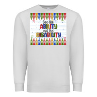 Dove Grey see the ability not the disability Premium Sweatshirt - MaliasSmallBusiness