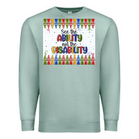 Seafoam see the ability not the disability Premium Sweatshirt - MaliasSmallBusiness