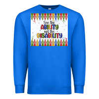 True Royal see the ability not the disability Premium Sweatshirt - MaliasSmallBusiness