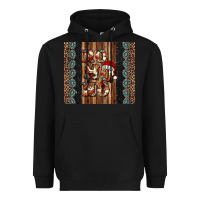Black ho ho ho western christmas Heavyweight Hoodie - Jasminsmagicworld
