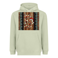 Matcha ho ho ho western christmas Heavyweight Hoodie - Jasminsmagicworld