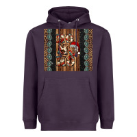 Plum ho ho ho western christmas Heavyweight Hoodie - Jasminsmagicworld