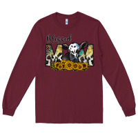 Burgundy blessed Long Sleeve Tee - CowhideDigitalArt