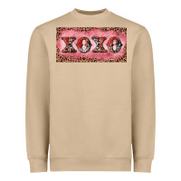 Mushroom Xoxo cowhide and leopard Heavyweight Sweatshirt - RanaPortraitStore