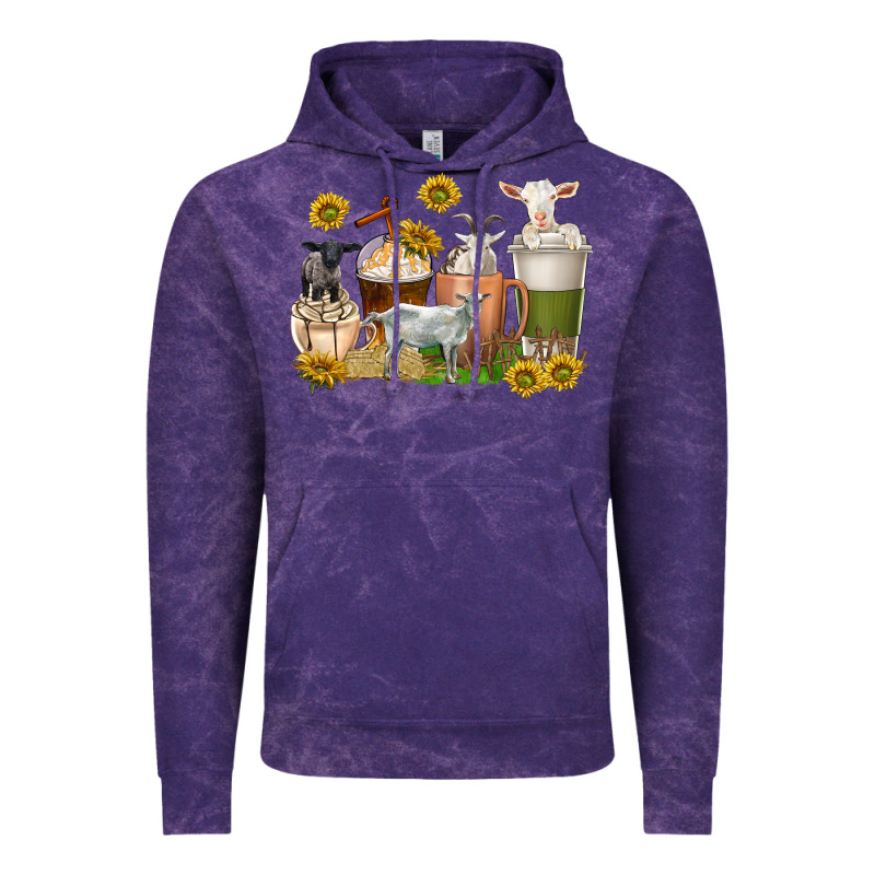 Coffee Cups Goats Vintage Hoodie by texasbilliewilder | Teevron