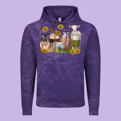 Vintage Hoodie coffee cups goats