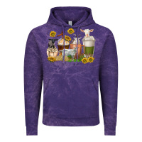 Cloud Purple coffee cups goats Vintage Hoodie - texasbilliewilder