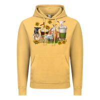 Vintage Mustard coffee cups goats Vintage Hoodie - texasbilliewilder