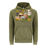 Vintage Olive coffee cups goats Vintage Hoodie - texasbilliewilder