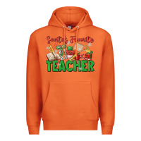 Carrot santa's favorite teacher Premium Hoodie - MaliasSmallBusiness