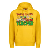 Lemon santa's favorite teacher Premium Hoodie - MaliasSmallBusiness