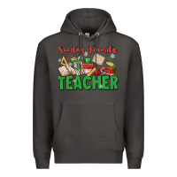 Smoke santa's favorite teacher Premium Hoodie - MaliasSmallBusiness