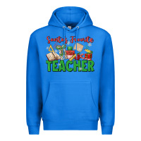 True Royal santa's favorite teacher Premium Hoodie - MaliasSmallBusiness