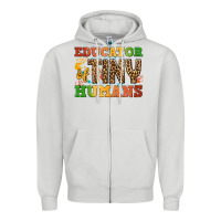 Dove Grey educator of tiny humans Zipper Hoodie - BundleAndBundleShop