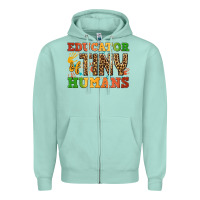 Seafoam educator of tiny humans Zipper Hoodie - BundleAndBundleShop