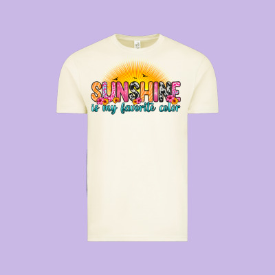 Sunshine Is My Favorite Color Vintage Tee Designed By Zillion Design Studio