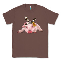 Chestnut baby pig with cowhide ribbon Classic Tee - RanaPortraitStore