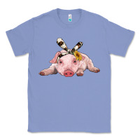 Colony Blue baby pig with cowhide ribbon Classic Tee - RanaPortraitStore