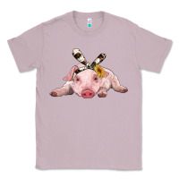 Baby Pig With Cowhide Ribbon Classic Tee | Teevron