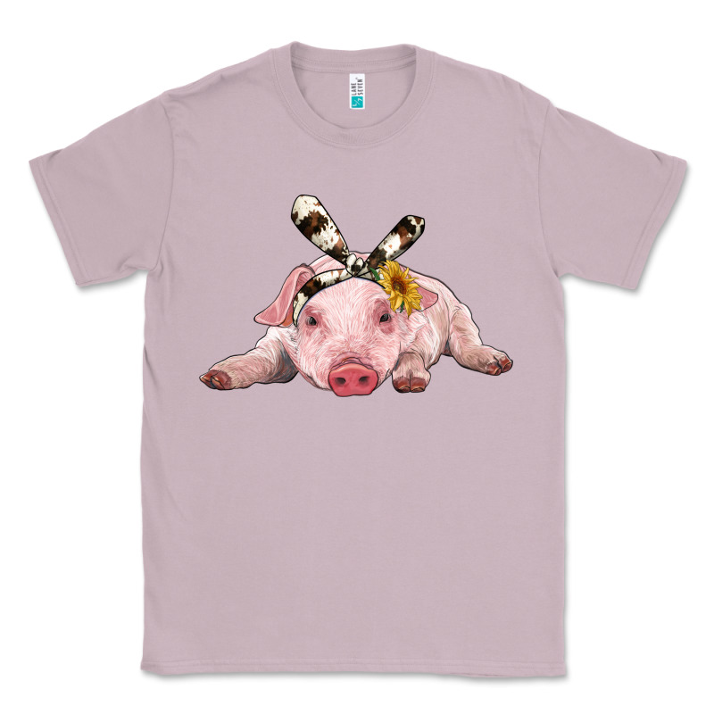 Baby Pig With Cowhide Ribbon Classic Tee by RanaPortraitStore | Teevron