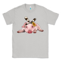 Moon Dust baby pig with cowhide ribbon Classic Tee - RanaPortraitStore