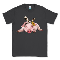 Smoke baby pig with cowhide ribbon Classic Tee - RanaPortraitStore