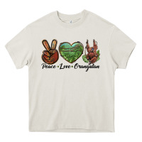 Cream Peace Love Orangutan Heavy Core Tee - LillyAllenDesigns