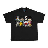 Black cartoon characters coffee cups Urban Heavy Tee - Zillion Design Studio