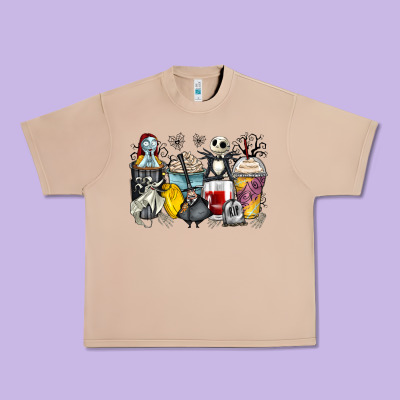 Cartoon Characters Coffee Cups Urban Heavy Tee Designed By Zillion Design Studio