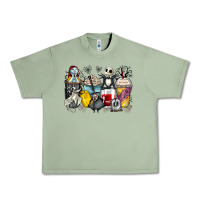Oil Green cartoon characters coffee cups Urban Heavy Tee - Zillion Design Studio