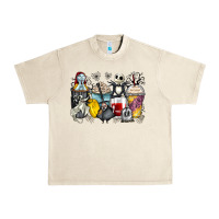 Sandshell cartoon characters coffee cups Urban Heavy Tee - Zillion Design Studio