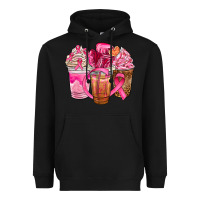 Black breast cancer coffee cups Heavyweight Hoodie - NancyCooperArtShop