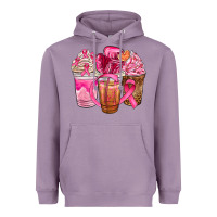 Lavender breast cancer coffee cups Heavyweight Hoodie - NancyCooperArtShop