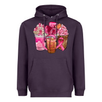Plum breast cancer coffee cups Heavyweight Hoodie - NancyCooperArtShop