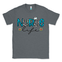 Charcoal Heather Nurse life Classic Tee - CowhideDigitalArt
