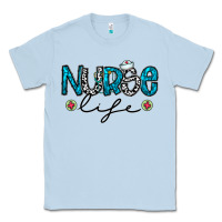 Dusty Blue Nurse life Classic Tee - CowhideDigitalArt