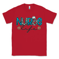 Red Nurse life Classic Tee - CowhideDigitalArt