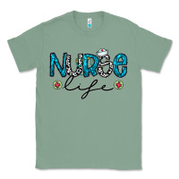Sage Nurse life Classic Tee - CowhideDigitalArt