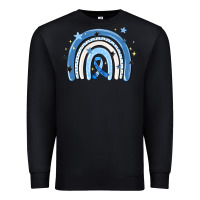 Black in april wear blue autism awareness Premium Sweatshirt - MaliasSmallBusiness